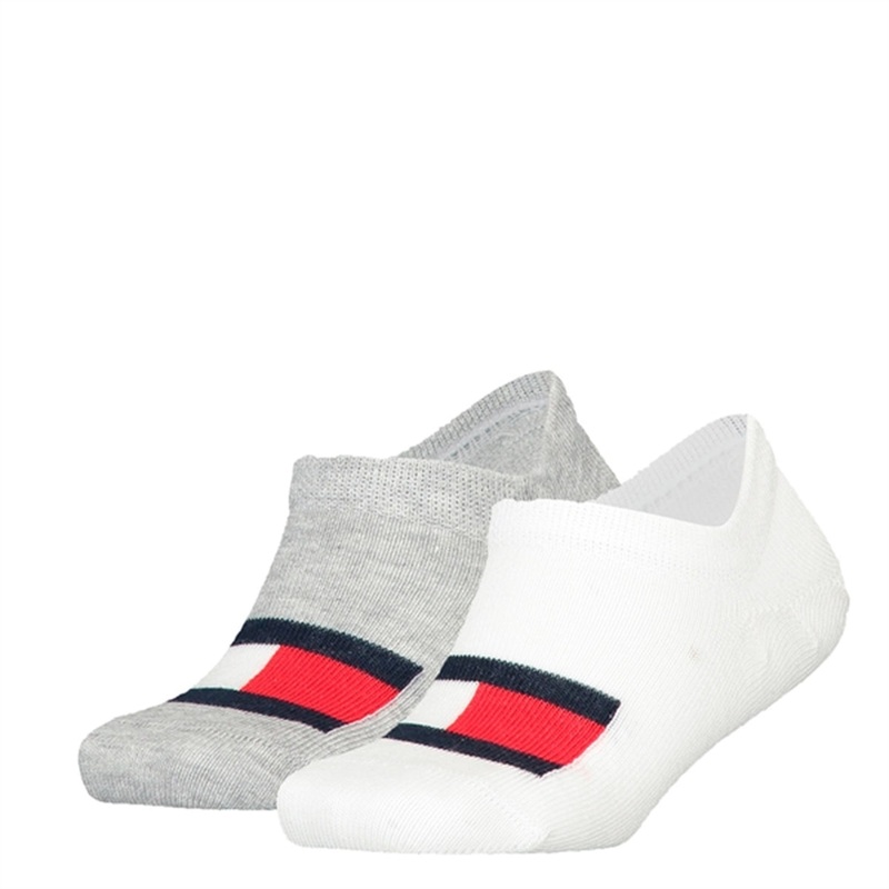 Tommy Hilfiger 2-Pack Footies Flag white\/grey