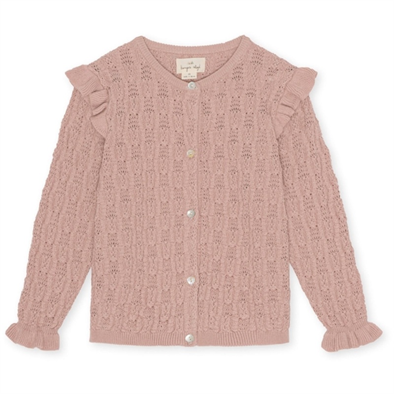 Konges Sljd Bark Valkan Pointelle Cardigan