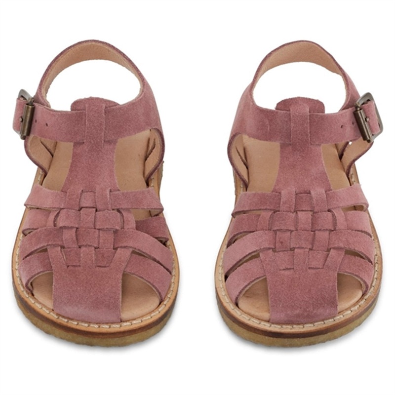 Konges Sljd Minou Sandals Ruskind Brown Rose