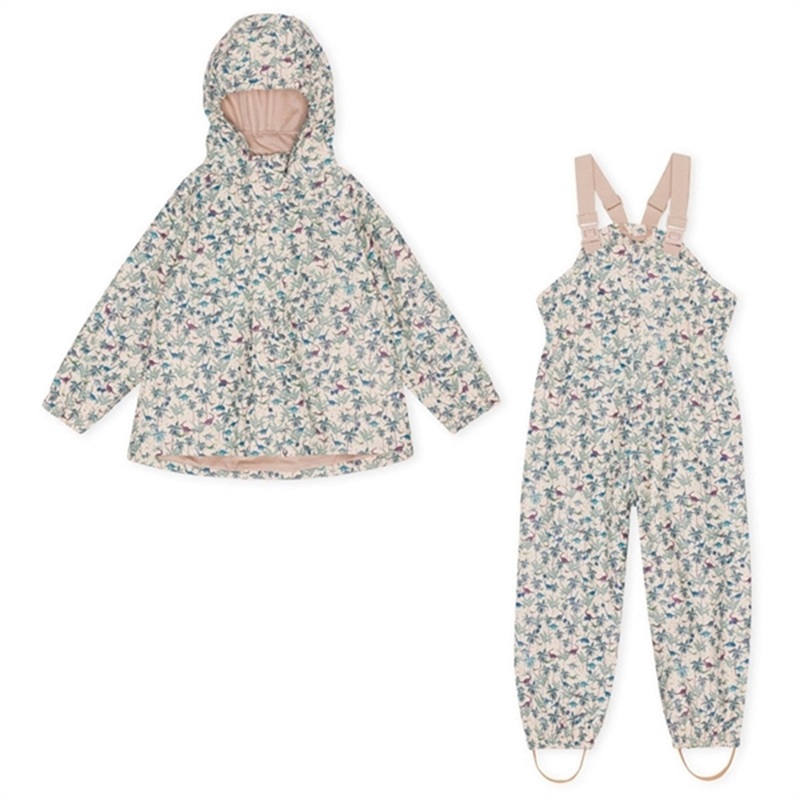 Konges Sljd Rainy Palme Rain Set Dino Blue