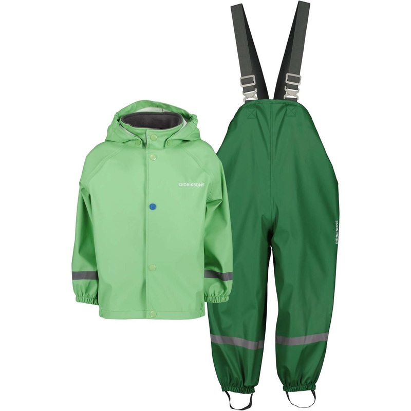 Didriksons Slaskeman Rain Set Green Pod