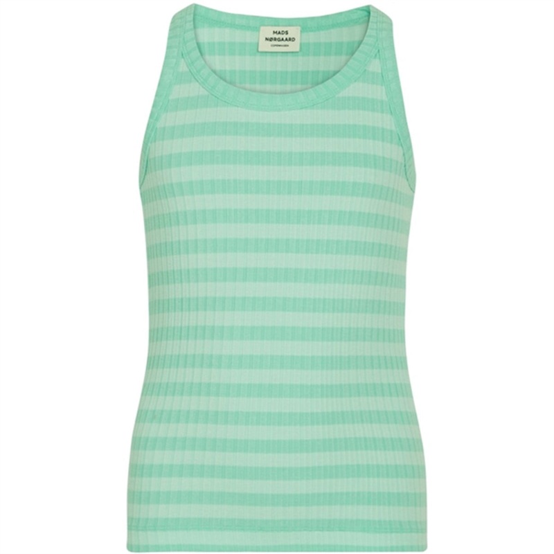 Mads Nrgaard 5×5 Stripe Carinila Blouse Stripe\/Cabbage