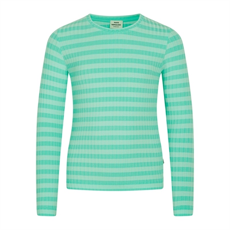 Mads Nrgaard 5×5 Stripe Talika Blouse Stripe\/Cabbage