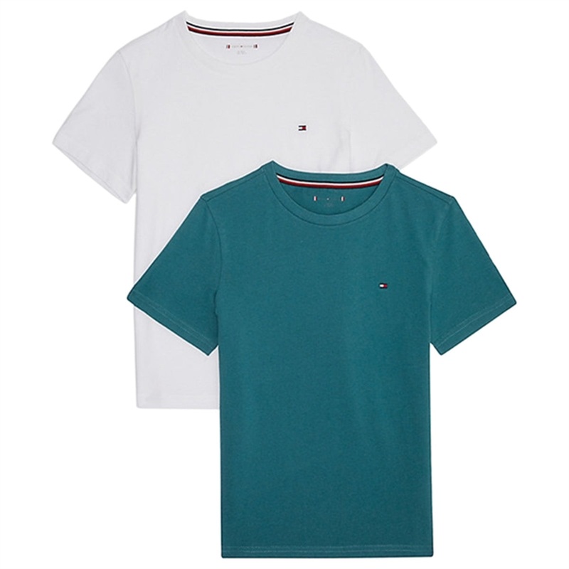 Tommy Hilfiger T-shirt 2-pack White\/Frosted Green