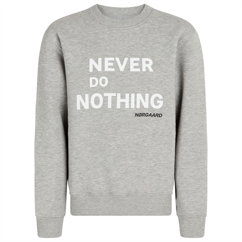 Mads Nrgaard Standard NDN Solo Sweatshirt Grey Melange