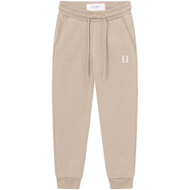 Les Deux Kids Dark Sand\/White Mini Encore Sweatpants