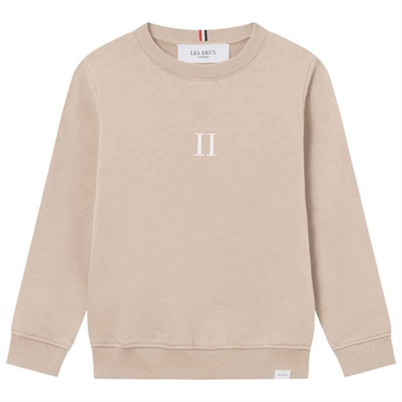 Les Deux Kids Dark Sand\/White Mini Encore Sweatshirt