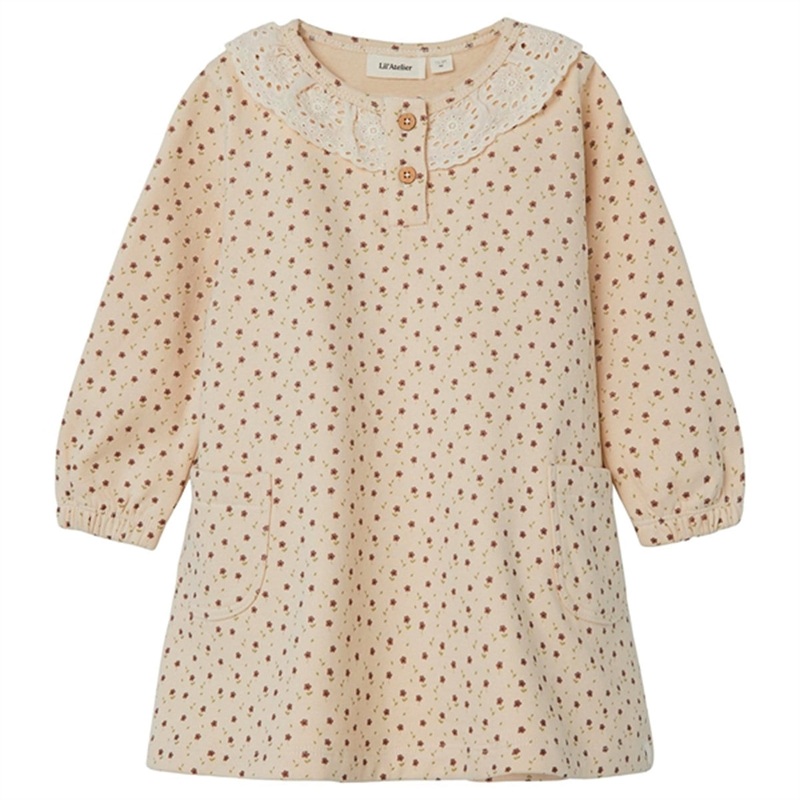 Lil’Atelier Fog AOP Salina Sweat Dress