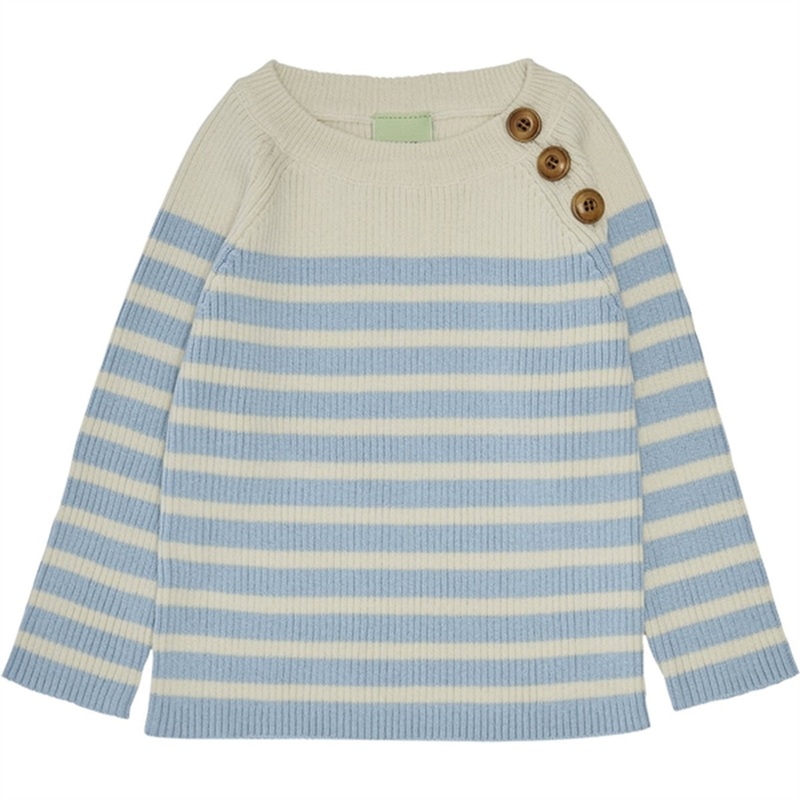FUB Baby Sweater Ecru\/Glacier