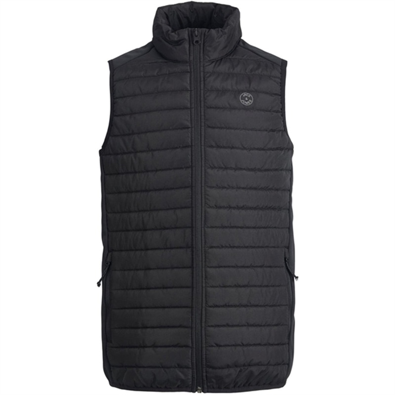 Jack \u0026 Jones Junior Black Multi Quilted Vest Noos