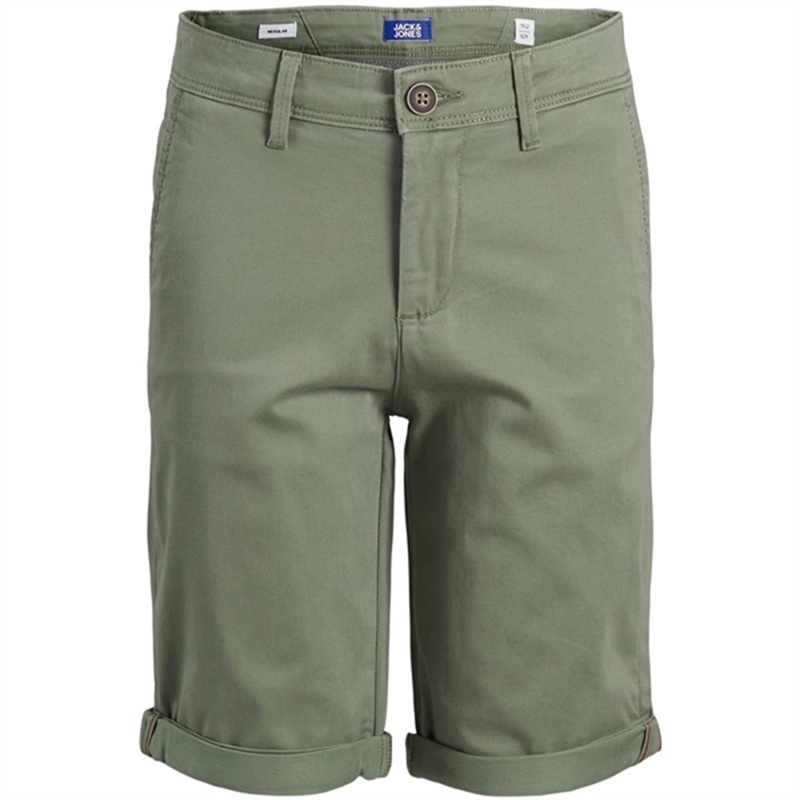 Jack \u0026 Jones Junior Deep Lichen Green Bowie Solid Shorts