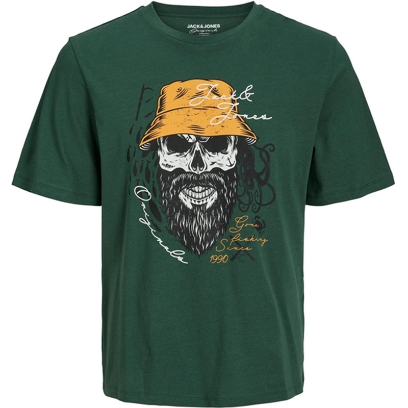 Jack \u0026 Jones Junior Trekking Green Roxbury T-Shirt