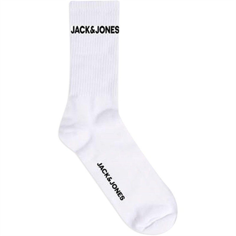 Jack \u0026 Jones Junior White Basic Logo Tennis Socks 5-pack Noos