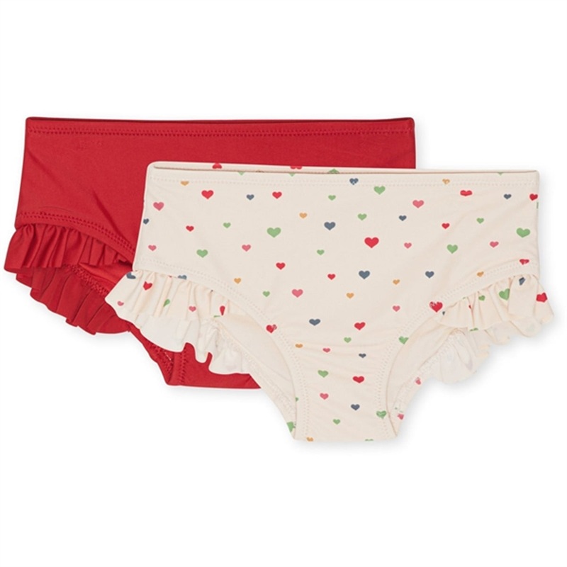 Konges Sljd Multi Hearts Manuca Bikini Pants 2-pack