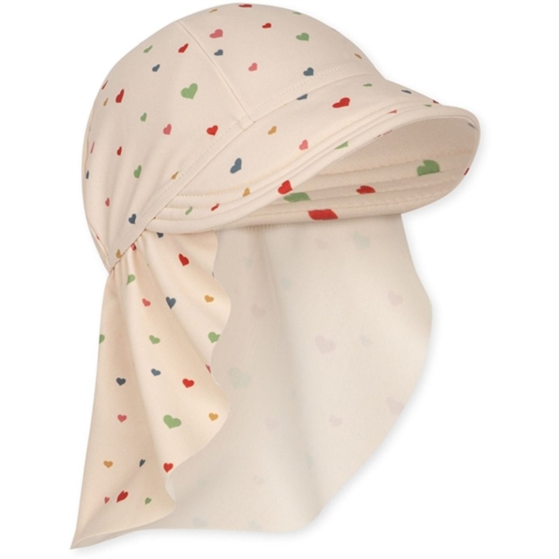 Konges Sljd Multi Hearts Manuca UV Sunhat