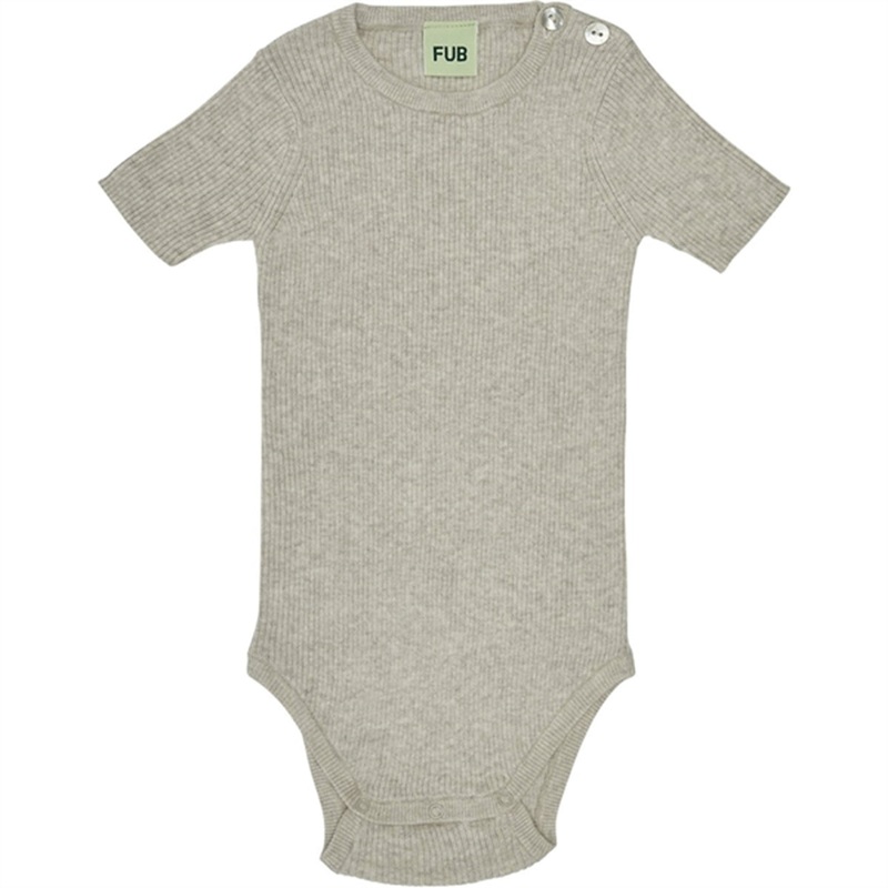 FUB Baby Rib Body Taupe Melange