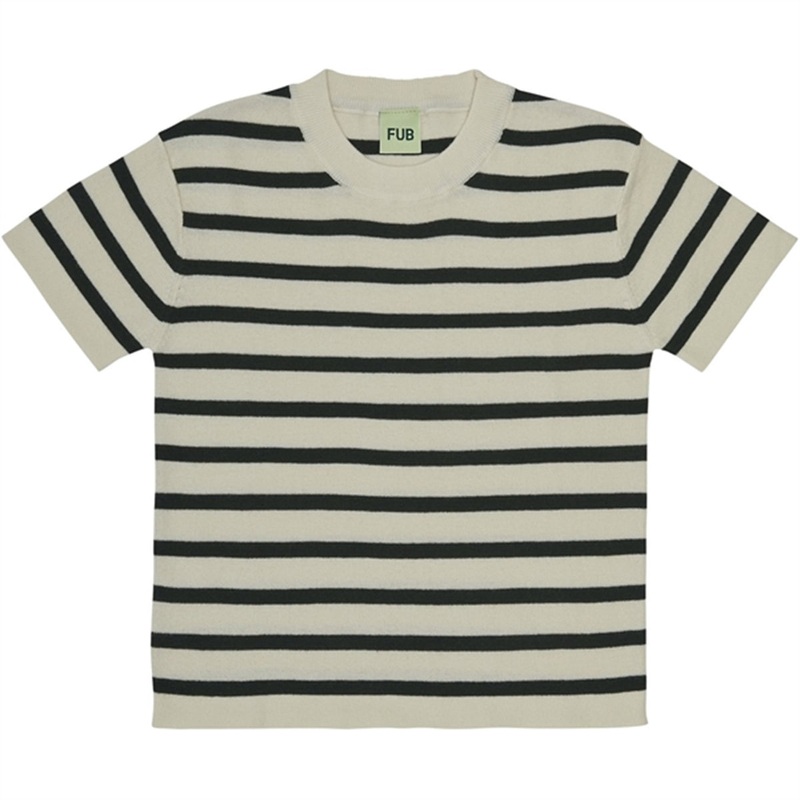 FUB Oversized T-Shirt Ecru\/Deep Green