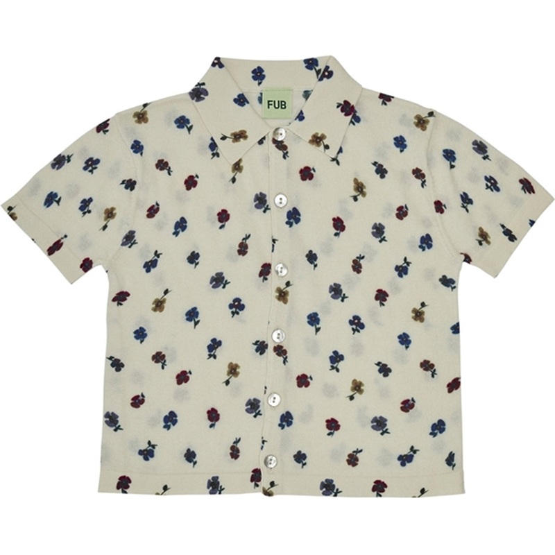 FUB Printed Shirt Ecru\/Flower