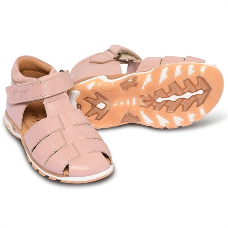 Pom Pom Sporty Velcro Sandal Rose