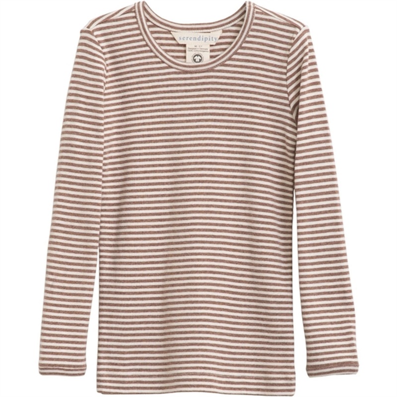 Serendipity Acorn\/Offwhite Slim Blouse Stripe
