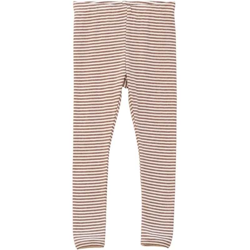 Serendipity Acorn\/Offwhite Stripe Leggings