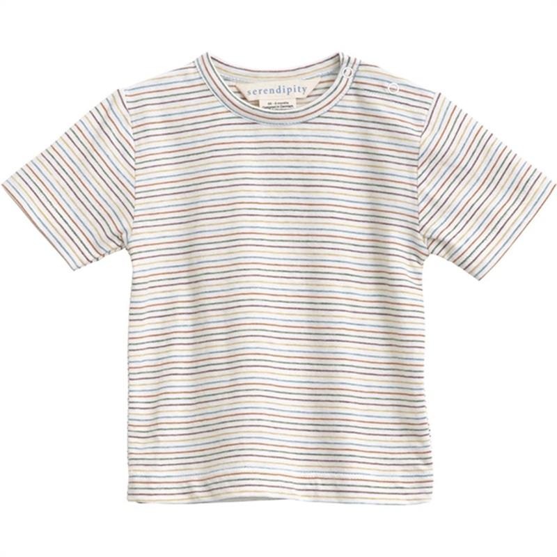 Serendipity Rainbow Stripe Baby Jersey T-shirt