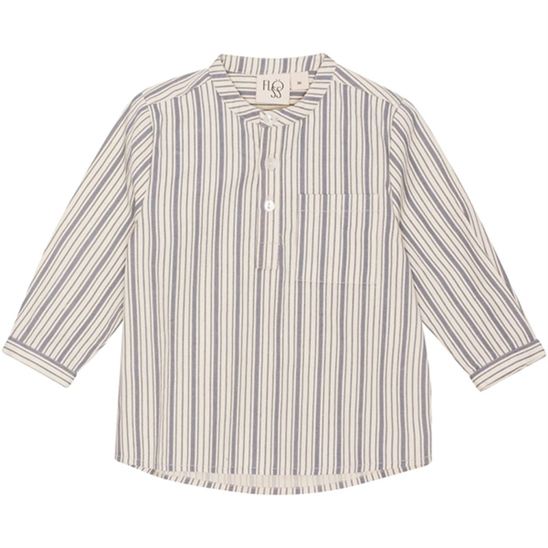 Flss Nori Shirt Misty Stripe
