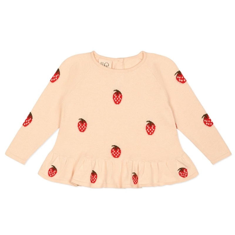 Flss Petra Sweater Berry\/Off-white