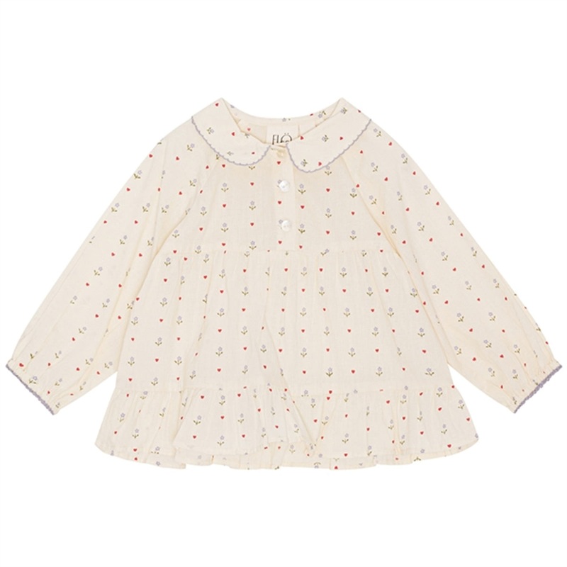 Flss Wilma Blouse Heart Print
