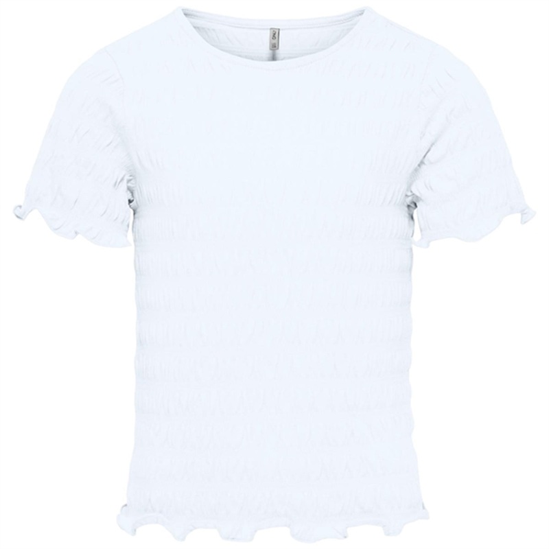 Kids ONLY Bright White Celina Smock Top