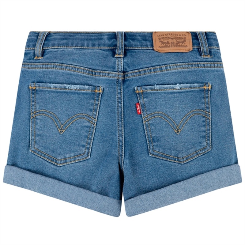 Levi’s Cuffed Girlfriend Shorts Blue