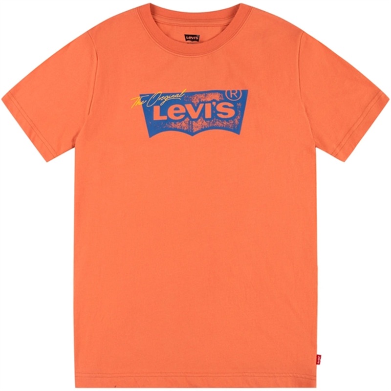 Levi’s Distressed Batwing T-shirt Orange