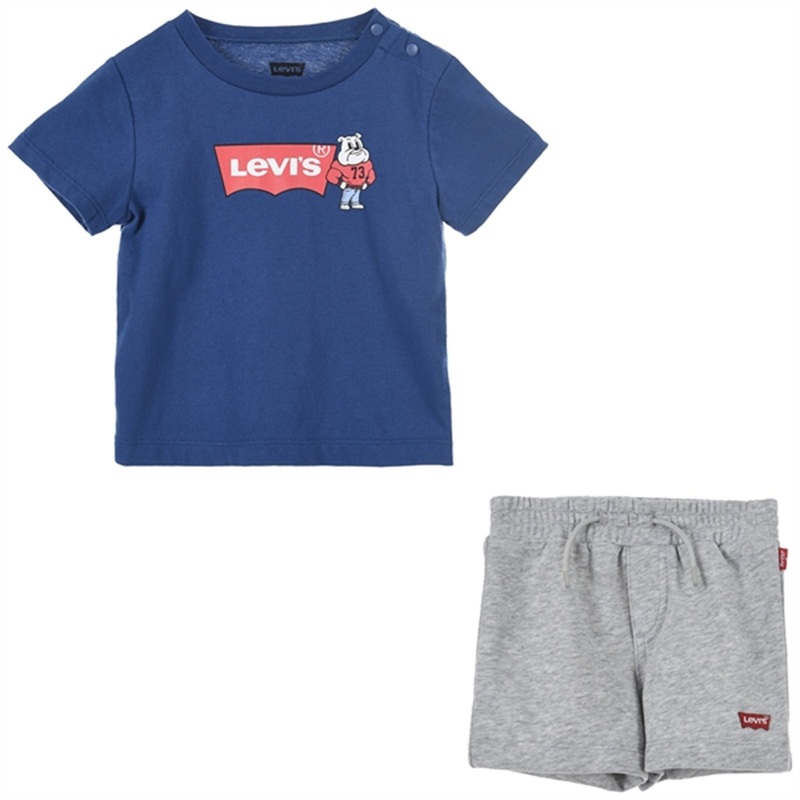 Levi’s Mascot Batwing Shorts Set Blue