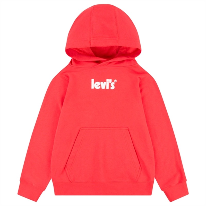 Levi’s Poster Logo Pullover Hoodie Red