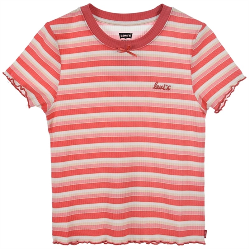 Levi’s Striped Meet and Greet T-shirt Pink