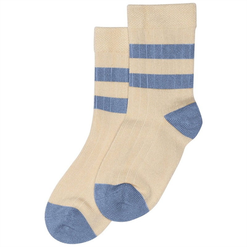 minipop Moonlight Blue\/Offwhite Bamboo Socks Sport