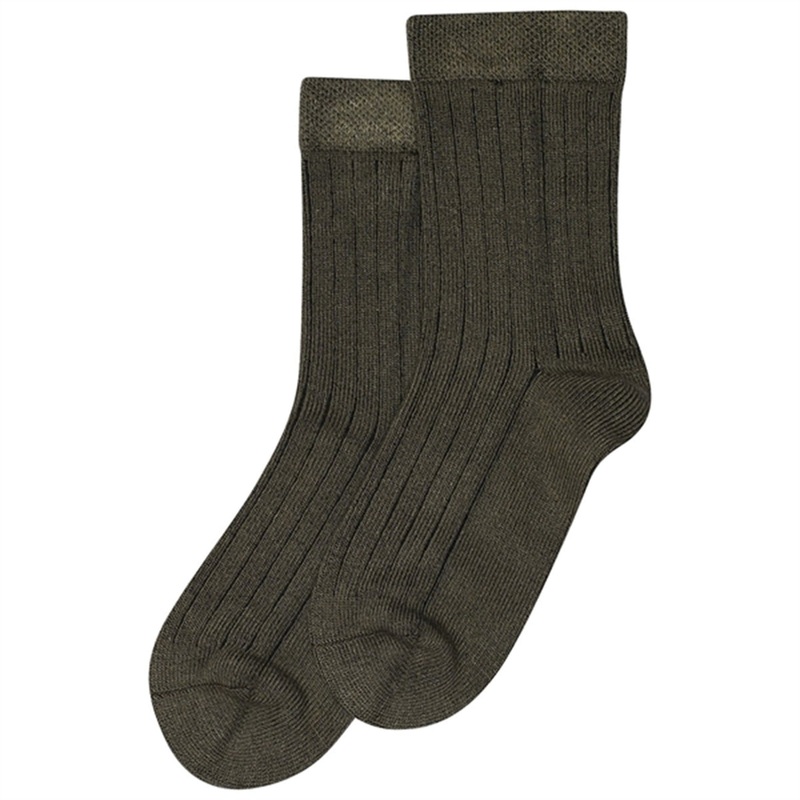 minipop Olive Green Bamboo Socks Noos
