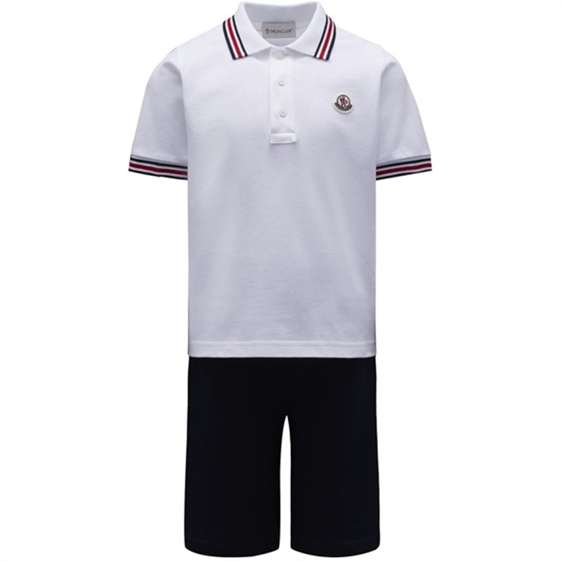 Moncler T-Shirt og Shorts St White