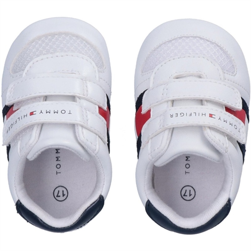 Tommy Hilfiger Flag Velcro Shoes White\/Blue