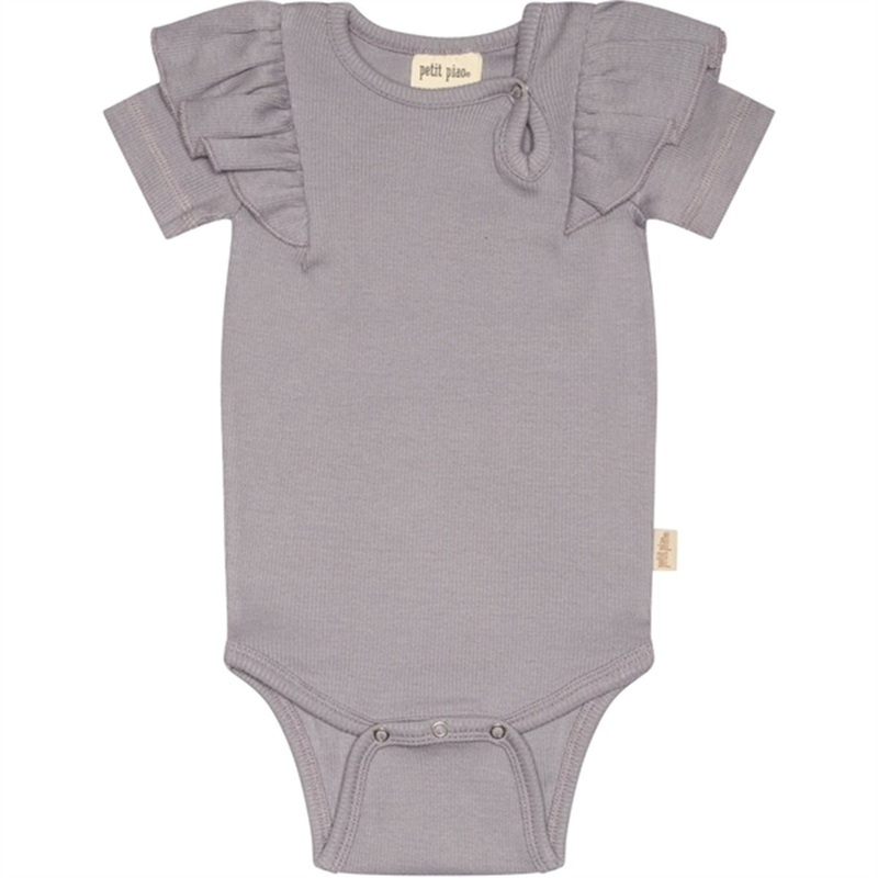 Petit Piao Dusty Lavender Body S\/S Modal Frill