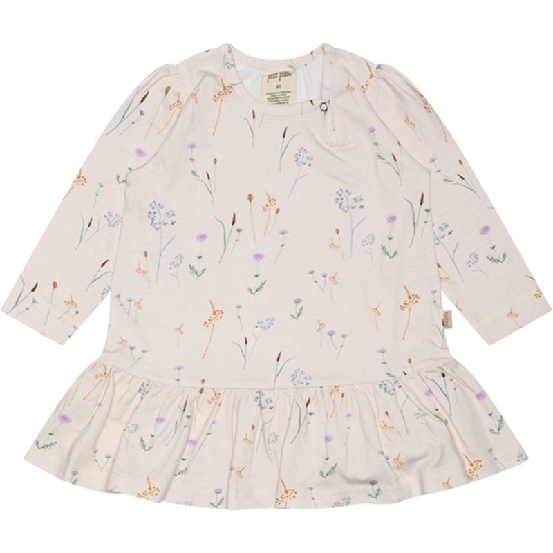 Petit Piao Wild Dress L\/S Gather Printed