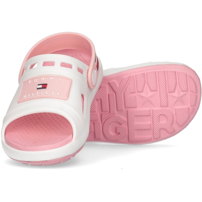 Tommy Hilfiger Comfy Sandal White\/Pink