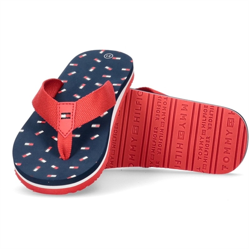 Tommy Hilfiger Flag Flip Flop Red\/Blue