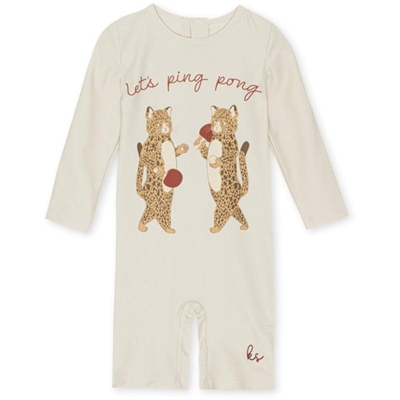 Konges Sljd Ping Pong Aster UV Swim Onesie