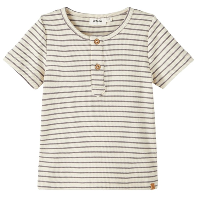 Lil’Atelier Frost Gray Gago Slim T-Shirt