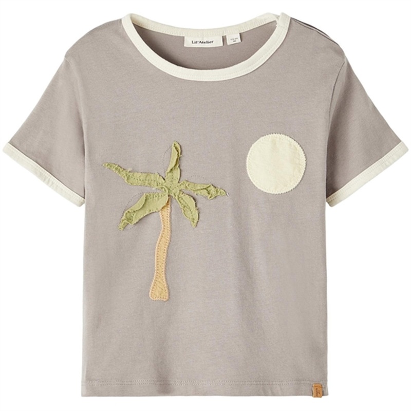 Lil’Atelier Frost Gray Hali Loose T-Shirt