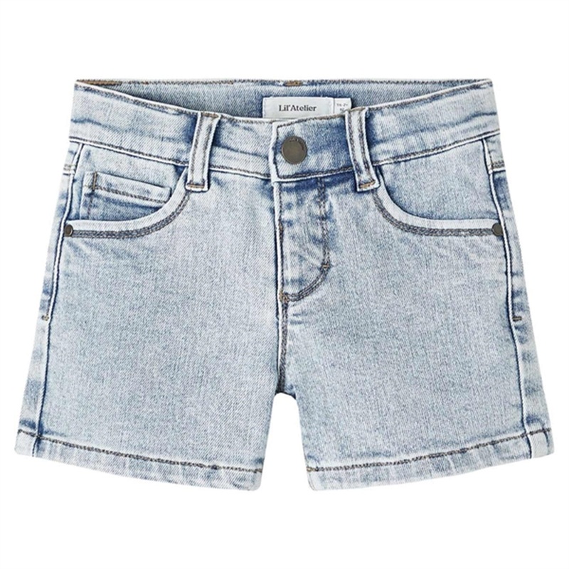 Lil’Atelier Light Blue Denim Ben Loose Denim Shorts