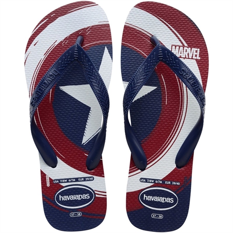Havaianas Sandals Top Marvel Logomania Navy\/Navy