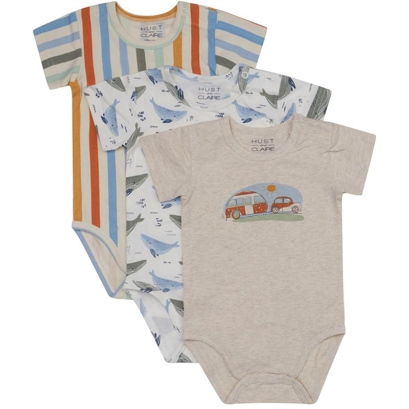 Hust \u0026 Claire Baby Bruno Body 3-pack Whisper