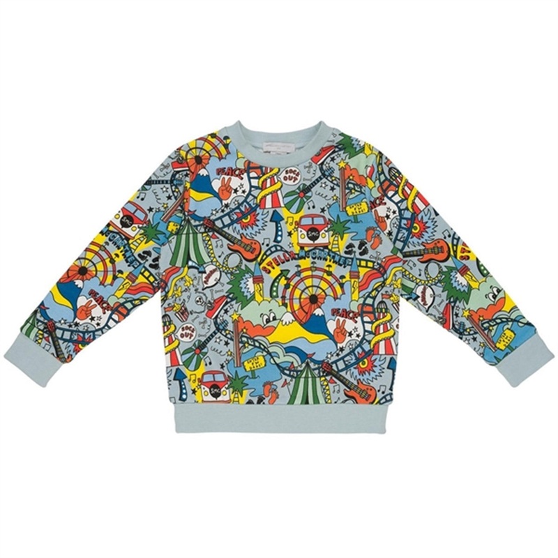 Stella McCartney Light Blue\/Colourful Sweatshirt